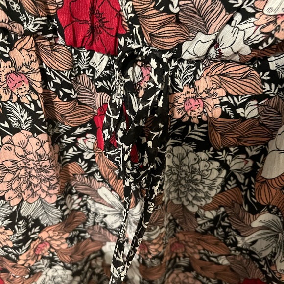 NWT Floral Cinched Waist Dress XL - Picture 3 of 7